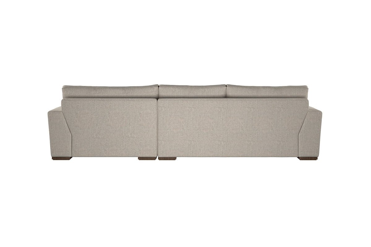 Guddu Medium Right Hand Chaise Sofa - Brera Linen Smoke