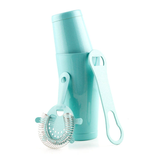 4 Piece Set with V-Rod® - Mint Blue Glitter
