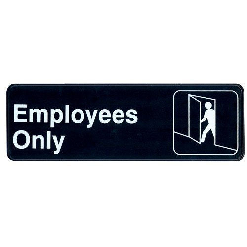 Employees Only Sign - 9 x 3
