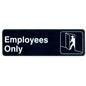 Employees Only Sign - 9 x 3