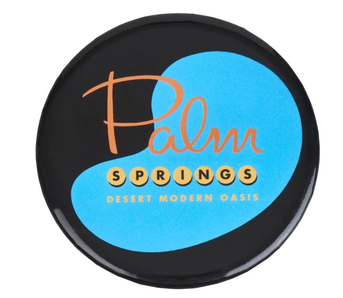 Palm Springs Kidney Pool Magnet - Black