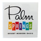 Palm Springs Rainbow Magnet - White